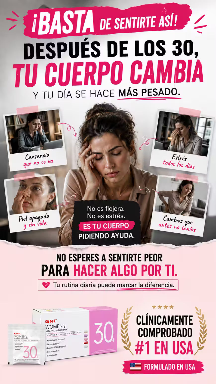 Gnc womens - Cuidarte no debería ser una opción