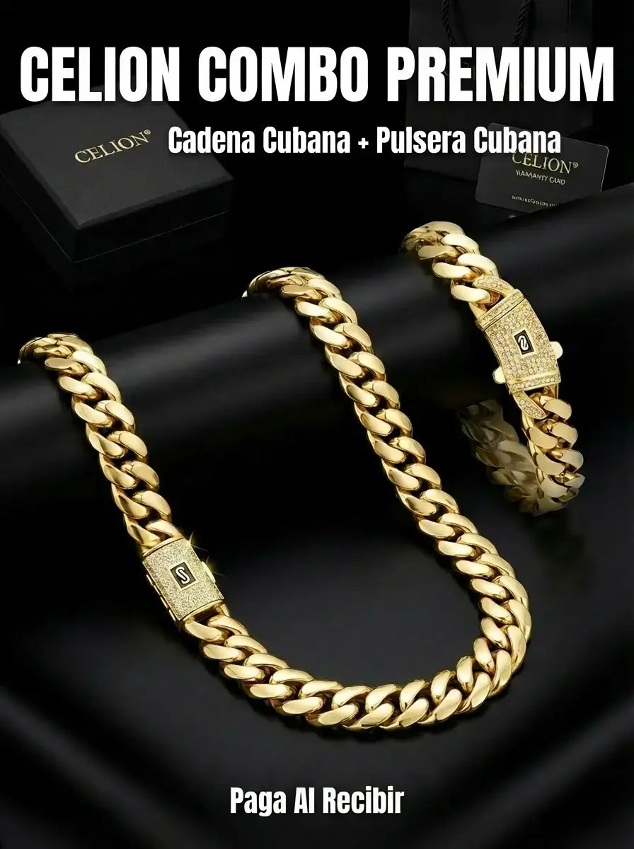 Pack Cadena + Pulsera Cubana