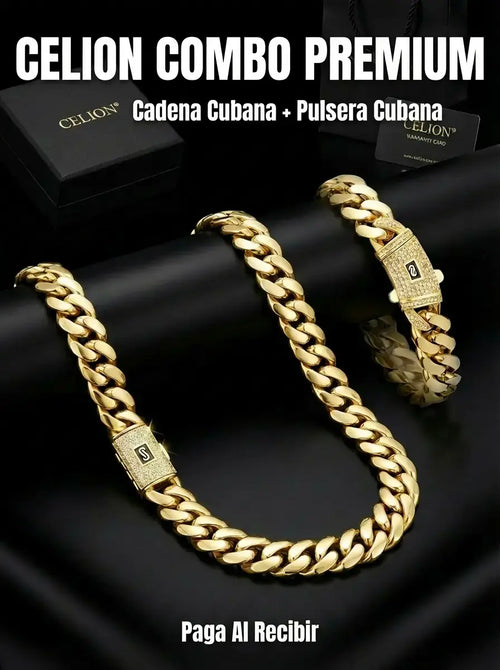 Pack Cadena + Pulsera Cubana