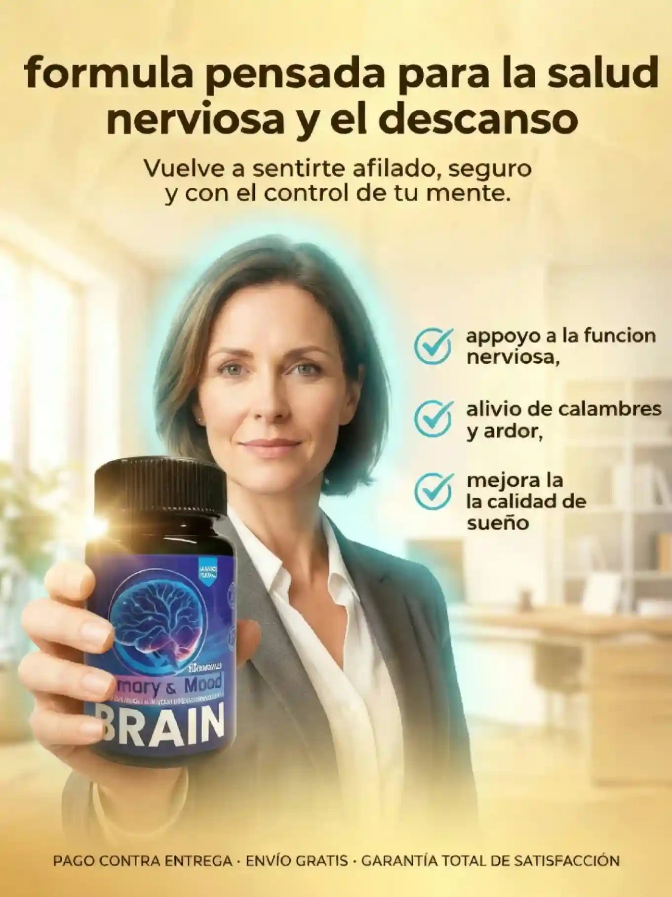 BRAIN™ 60 cap – Vuelve a Descansar, moverte y  estar mentalmente ágil