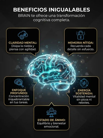 BRAIN™ 60 cap – Vuelve a Descansar, moverte y  estar mentalmente ágil