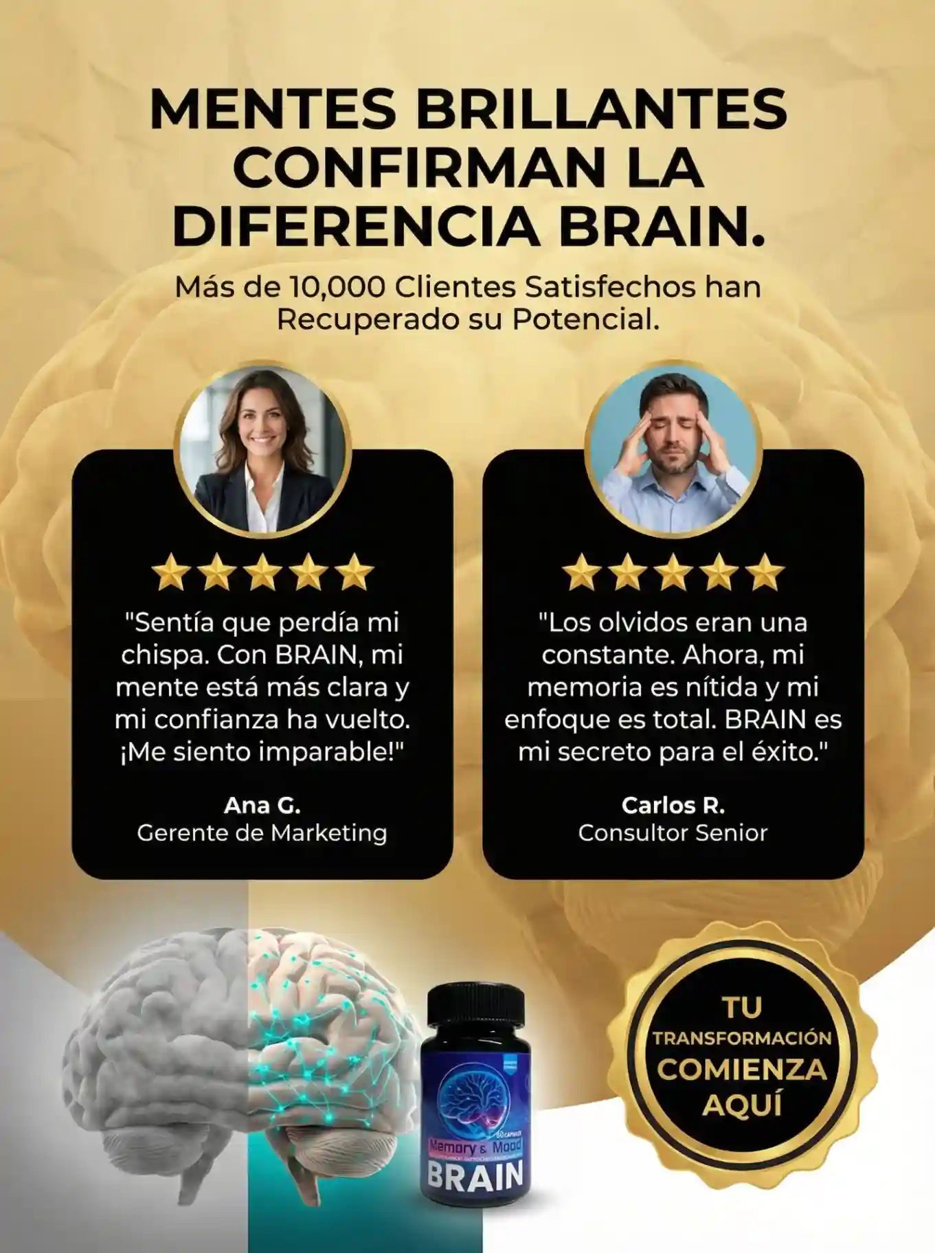 BRAIN™ 60 cap – Vuelve a Descansar, moverte y  estar mentalmente ágil