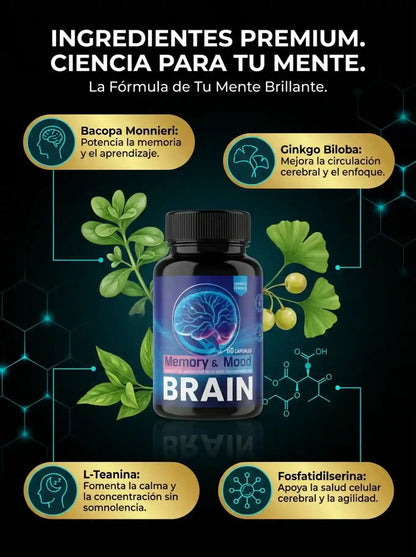 BRAIN™ 60 cap – Vuelve a Descansar, moverte y  estar mentalmente ágil