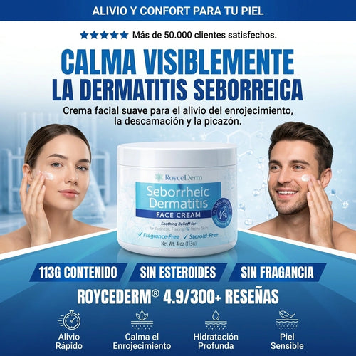 Roycederm Seborrheic Dermatitis 114 mg - Piel suave sin resequedad